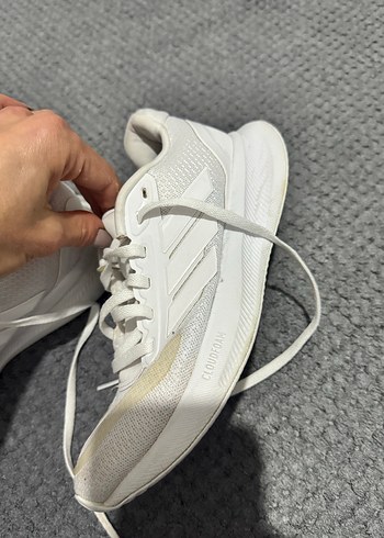 Beyaz Adidas Bağcıklı  kadın kız çocuk  çocuk Spor Ayakkabı - Görsel 3