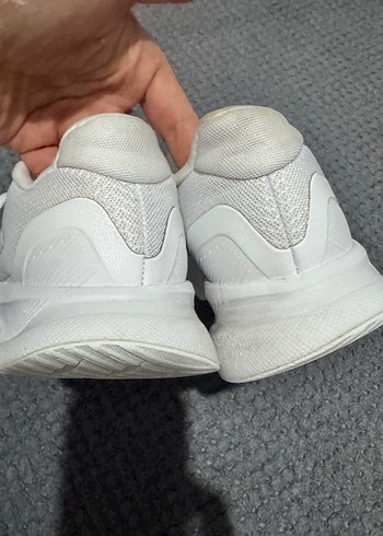 Beyaz Adidas Bağcıklı  kadın kız çocuk  çocuk Spor Ayakkabı - Görsel 7