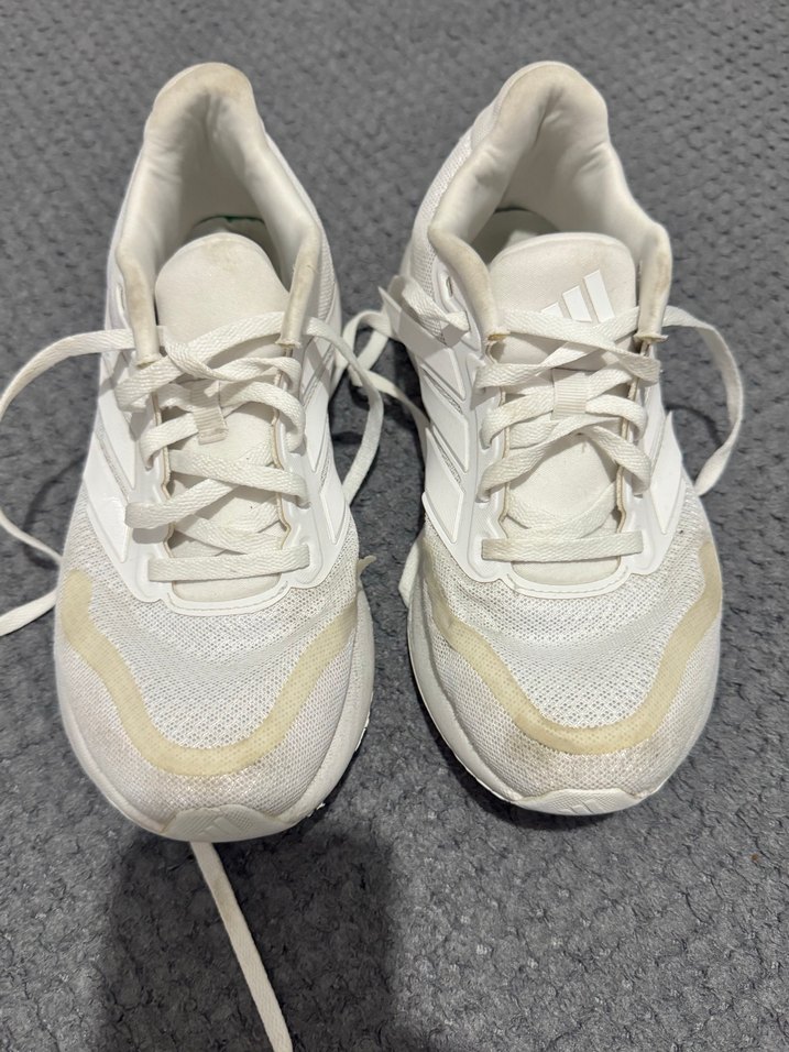 Beyaz Adidas Bağcıklı  kadın kız çocuk  çocuk Spor Ayakkabı - Görsel 2