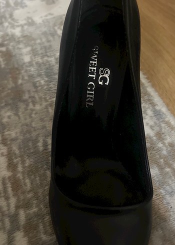 Siyah Stiletto Topuklu Ayakkabı - Görsel 3