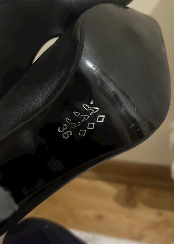 Siyah Stiletto Topuklu Ayakkabı - Görsel 6