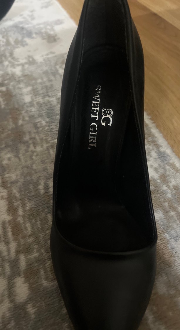 Siyah  Stiletto Topuklu Ayakkabı - Görsel 3