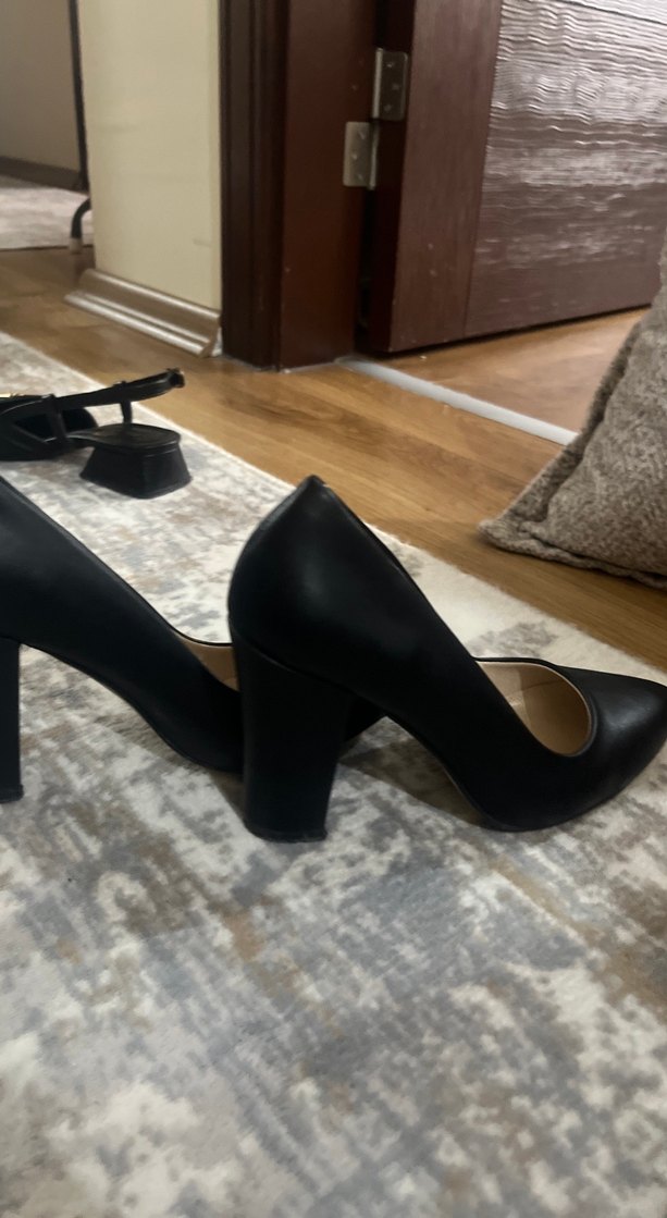 Klasik Siyah Stiletto Topuklu Kadın Ayakkabı - Görsel 4