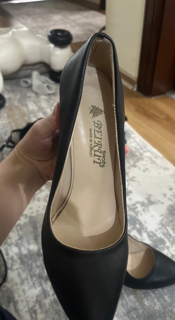 Klasik Siyah Stiletto Topuklu Kadın Ayakkabı - Görsel 3