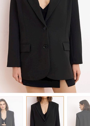 Trendyol & Milla Siyah Oversize Blazer Ceket