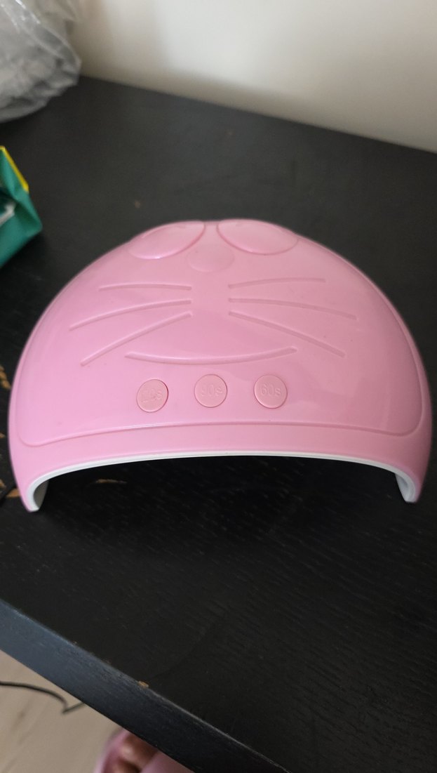 Pembe Kedi Figürlü Tırnak kurutma cihazı - Görsel 2