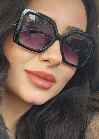 Paris Sokak Stili Siyah Kadın Güneş Gözlüğü - Görsel 4