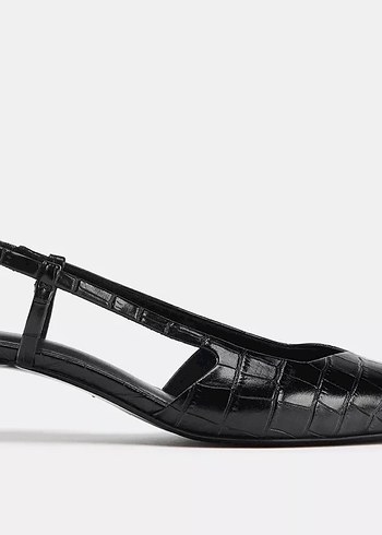 Zara Arkası Açık Kabartmalı Ayakkabı - Görsel 3