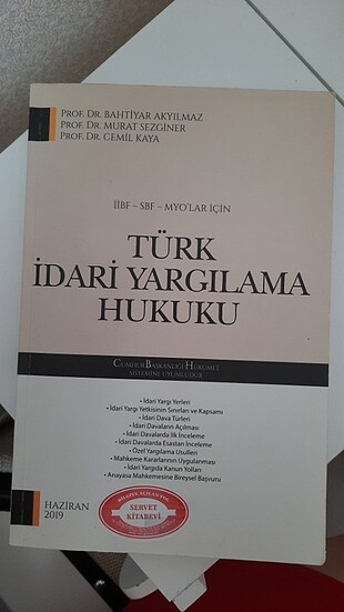 TÜRK İDARİ YARGILAMA HUKUKU 