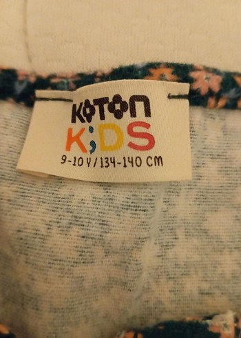 Koton Uzun Kollu Düğmeli Kız Çocuk Elbisesi