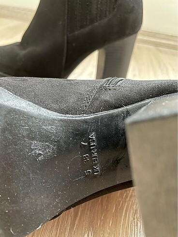 Siyah platform topuklu bot - Görsel 5