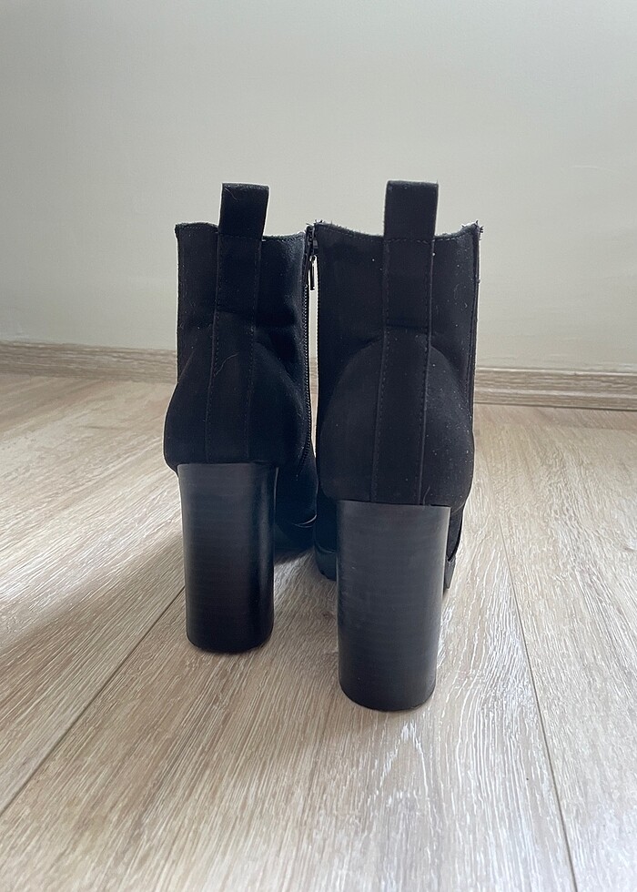 Siyah platform topuklu bot - Görsel 2