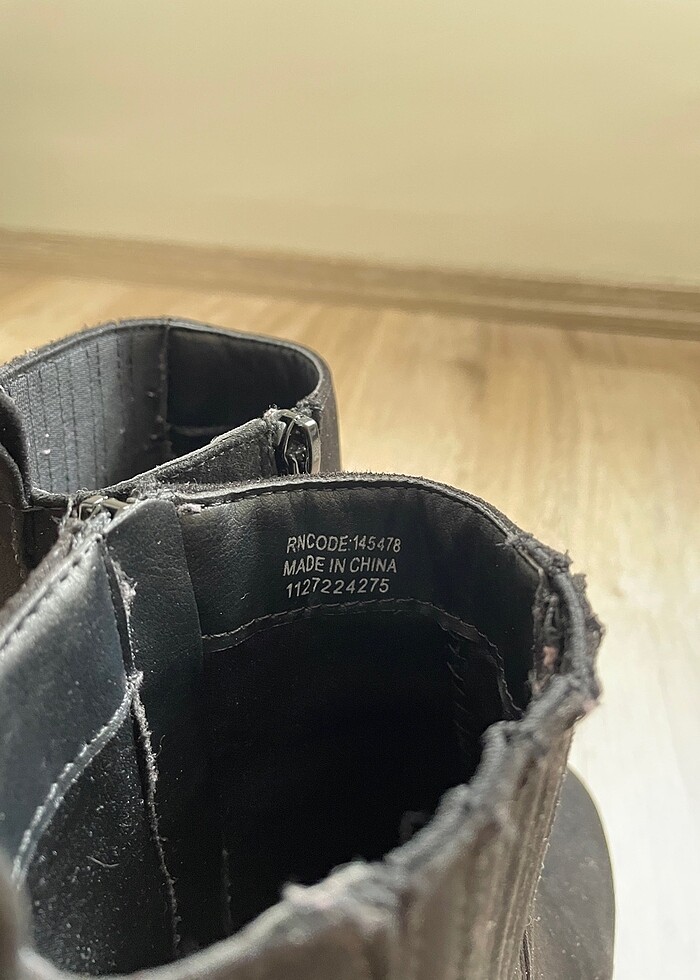 Siyah platform topuklu bot - Görsel 3