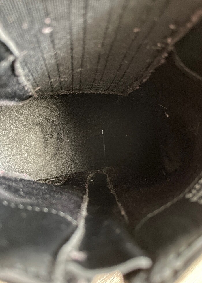 Siyah platform topuklu bot - Görsel 4