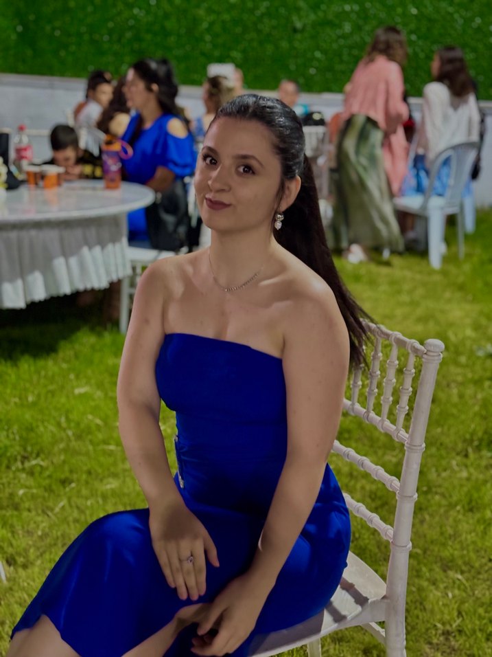 Parlak Lacivert Straplez Mini Abiye Elbise - Görsel 5