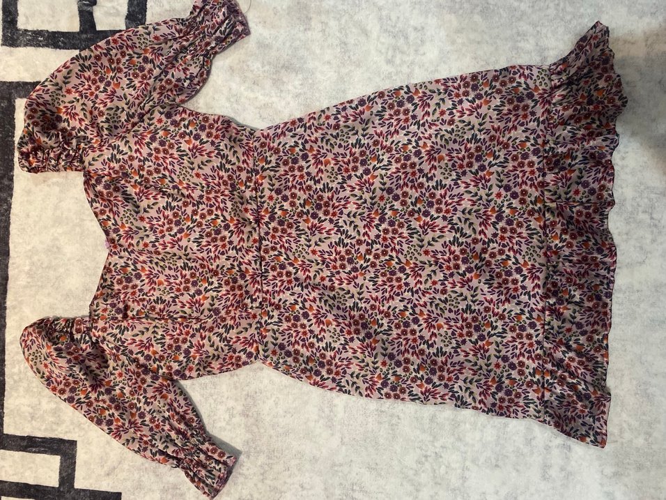 Mor-Pembe Saten Elbise - Görsel 2