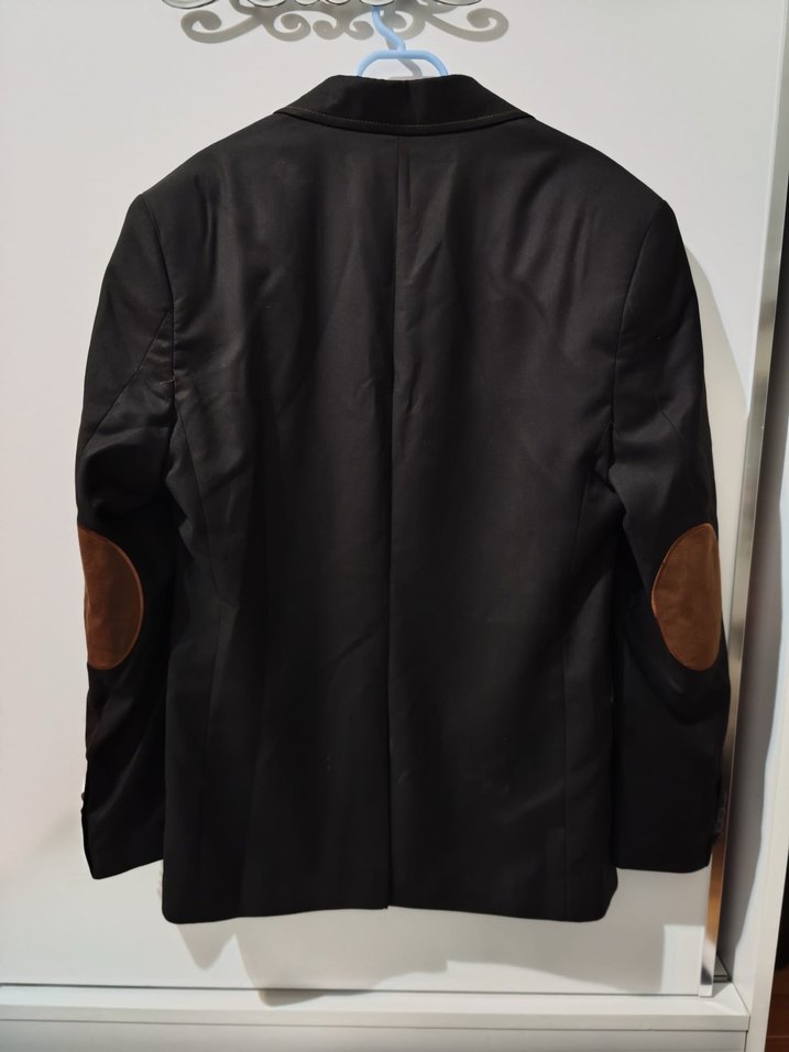 Düğmeli Siyah Erkek Takım Ceketi - Görsel 2