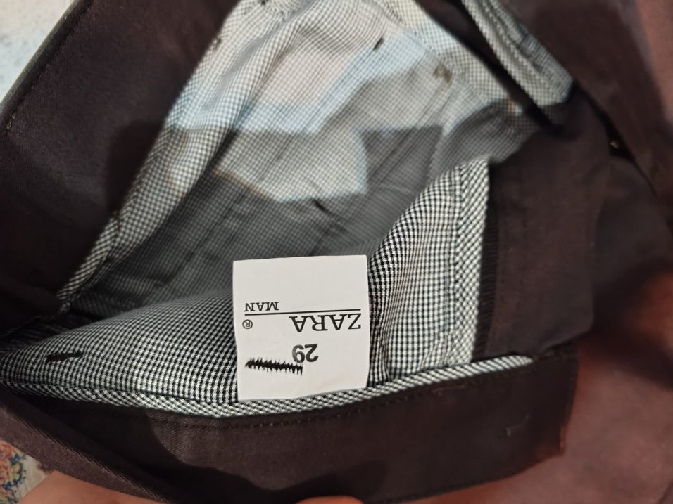 Kemerli Erkek Kahverengi Ofis Pantolonu - Görsel 4