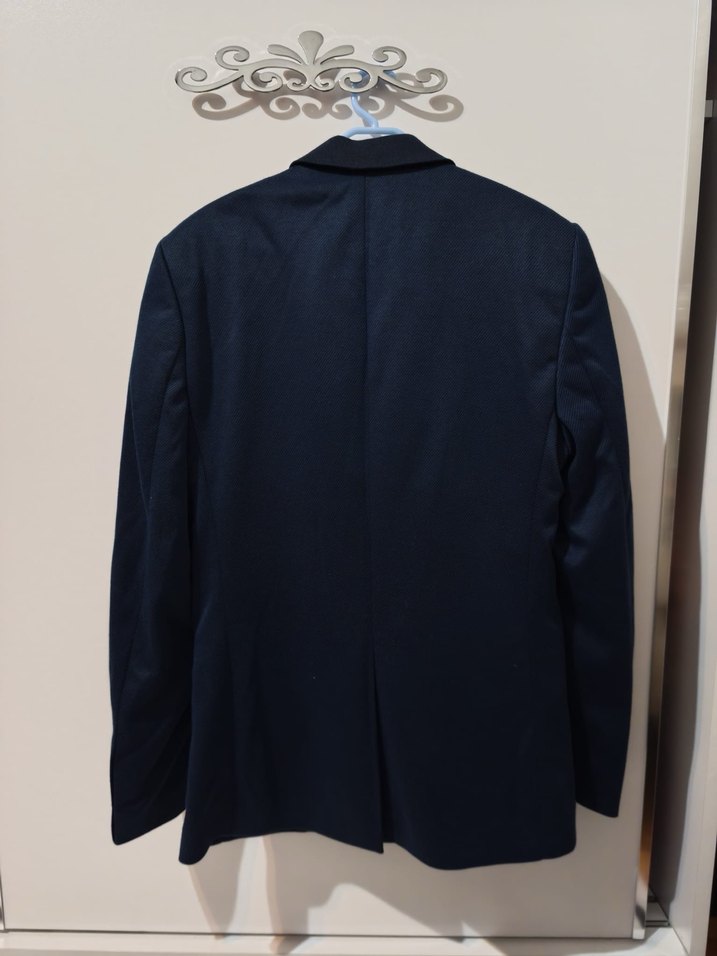 Lacivert Düğmeli Erkek Takım Elbise Ceketi - Görsel 2