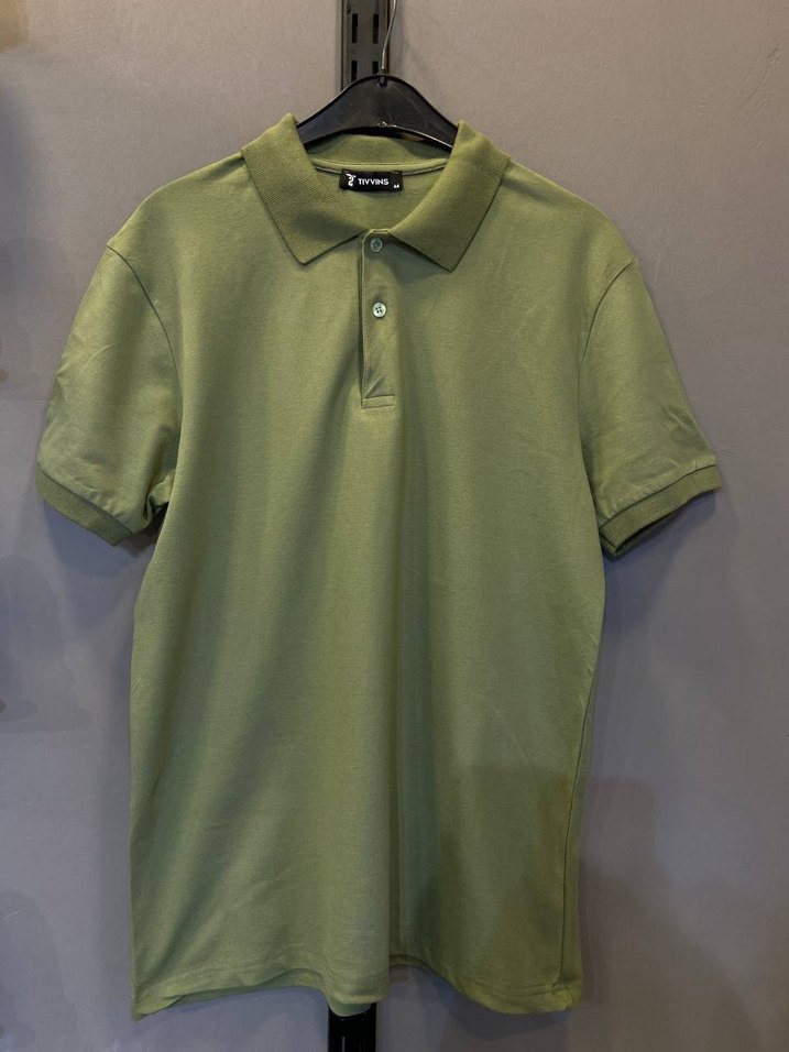 Erkek Haki Polo Tişört Kısa Kollu - Görsel 2