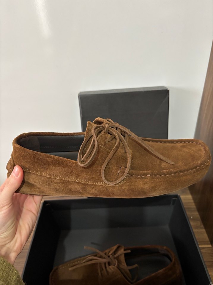 Kahverengi Süet Erkek Loafer Ayakkabı - Görsel 3