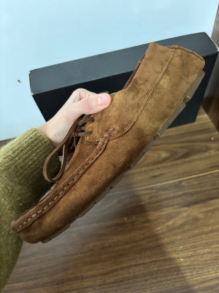 Kahverengi Süet Erkek Loafer Ayakkabı - Görsel 2