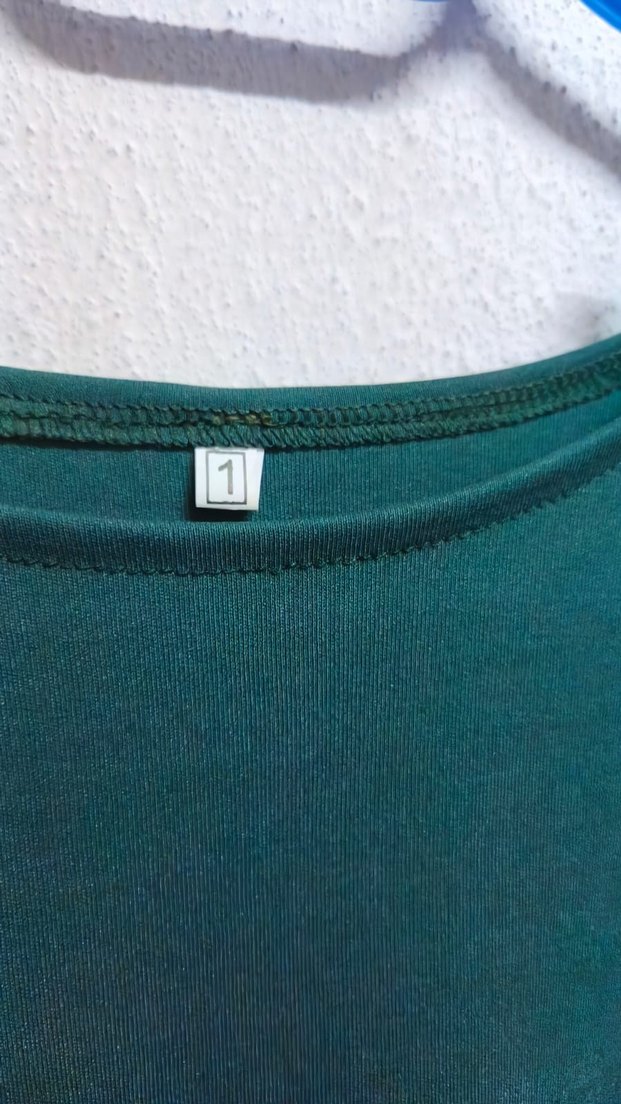 Uzun Kollu Salaş Yeşil Namaz Elbisesi - Görsel 2