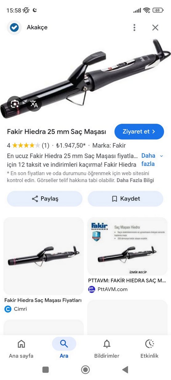 Fakir Siyah Saç Şekillendirici - Görsel 3