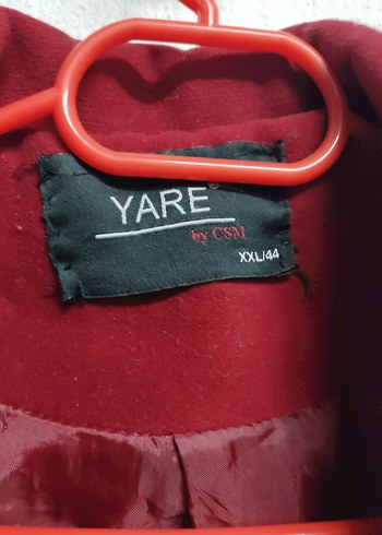 Kırmızı Çift Düğmeli Kaban - Görsel 5