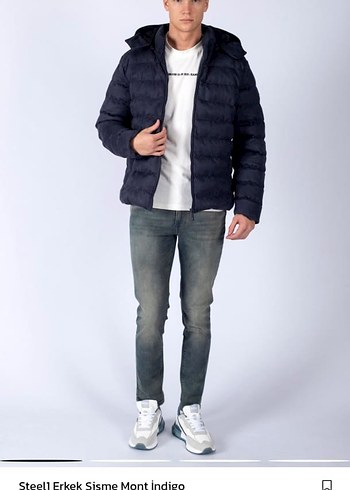 Lee Cooper Lacivert Kapüşonlu Erkek Mont - Görsel 6