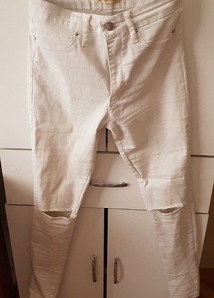 beyaz kot pantolon 