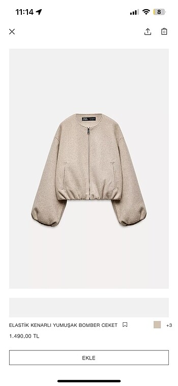 Zara Zara bomber ceket