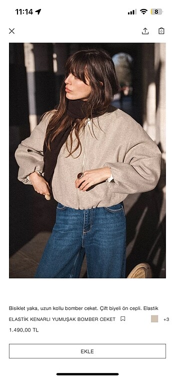 Zara bomber ceket