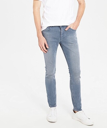 34 Beden gri Renk Erkek jean pantolon