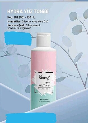 Homm hydra yüz toniği 150 ml