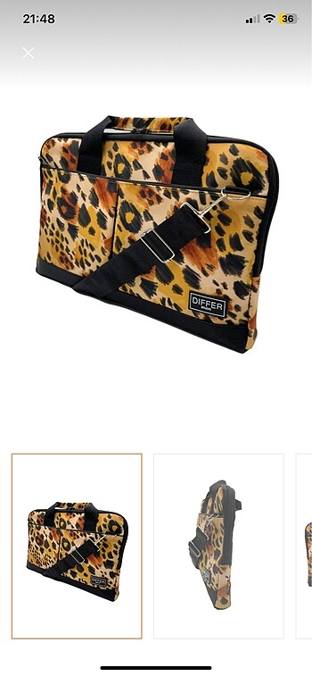 Notebook laptop çantası leopar