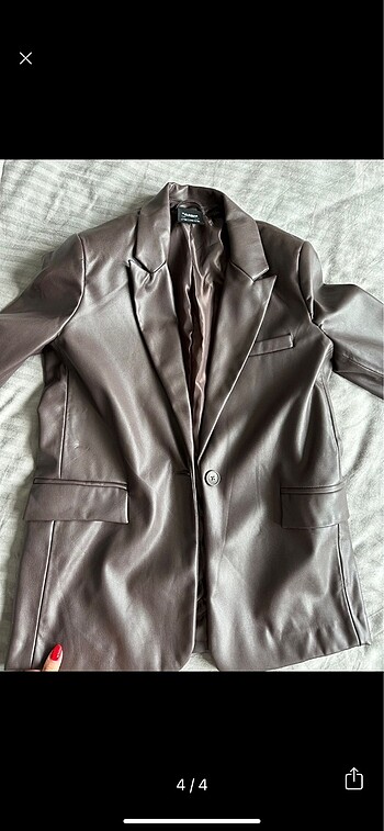 xs Beden Pull and bear deri ceket blazer