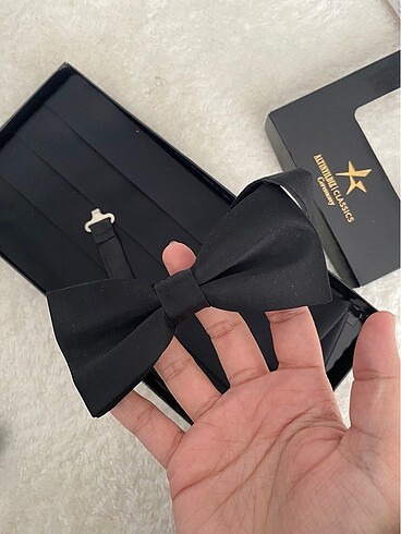 Damat papyon kuşak mendil - Görsel 2