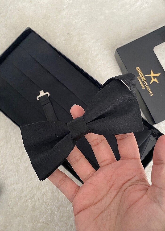 Damat papyon kuşak mendil - Görsel 2