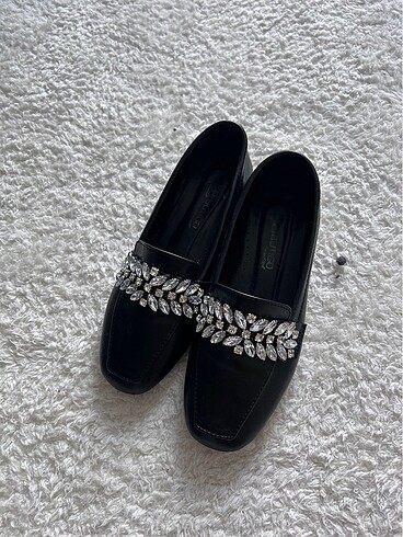 Butigo loafer ayakkabı babet taşlı