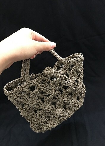 Zara Kore model örgü mini çanta 