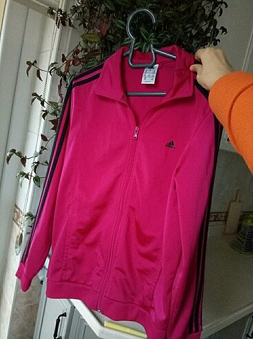 m Beden Siyah çizgili fuşya orjinal adidas