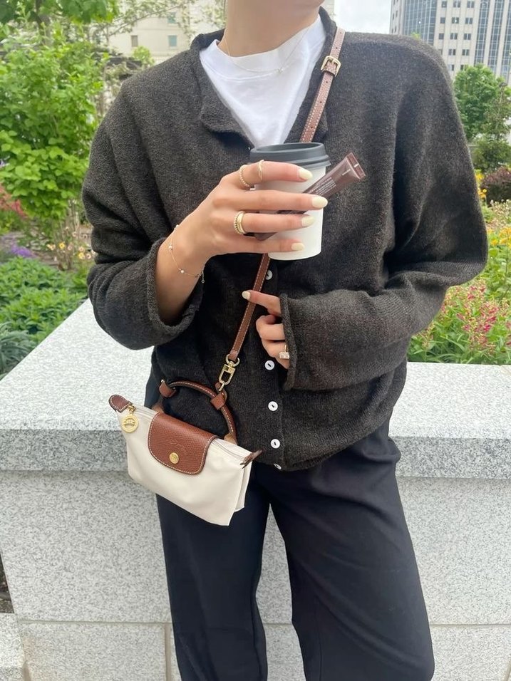 Bej Renkli Denim Bel Çantası - Görsel 2