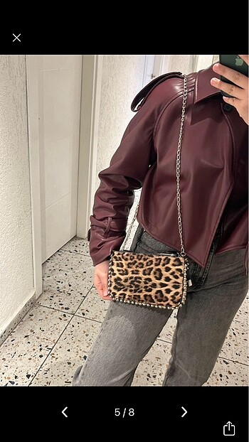 Leopar çanta
