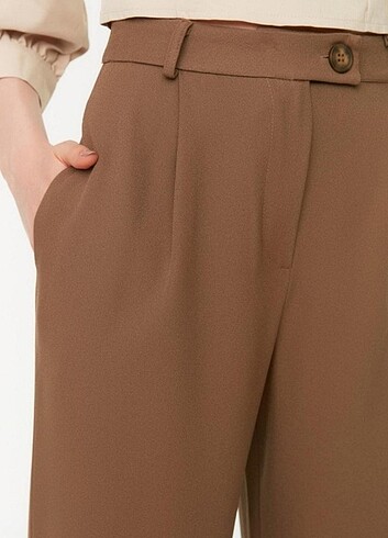 xl Beden haki Renk Trendyolmilla Bol Paça Pantolon