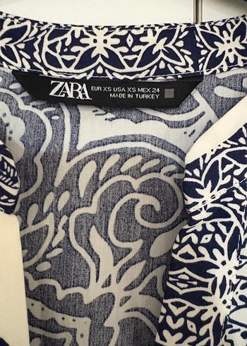 Bohem Desenli Gri Beyaz Mini Kadın Elbise - Görsel 6