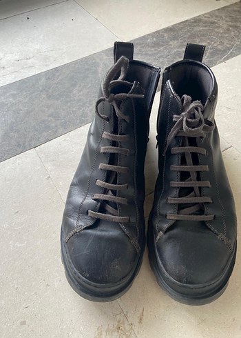 Kahverengi Deri Minimalist Erkek Bot - Görsel 2