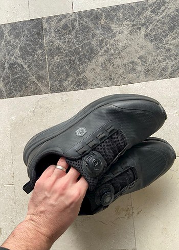 Siyah Erkek Günlük Spor Ayakkabı Velcro - Görsel 3