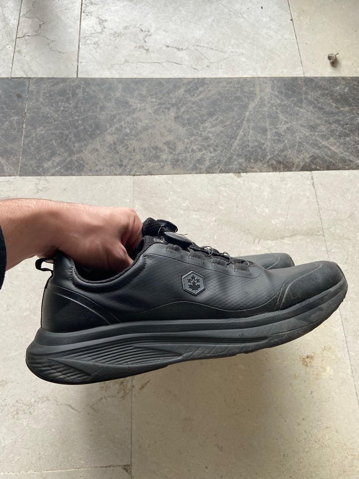 Siyah Erkek Günlük Spor Ayakkabı Velcro - Görsel 2