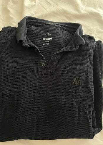 Uzun Kollu Siyah Mavi Polo Tişört